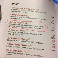 Pad thai kung / Heüra at Prick Thai in Cambrils