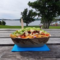 You will get loaded with the "Loaded Fries" at Palma Kiosk & Kaffebar in Sarpsborg
