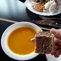 Carrot soup at Smakka Cafe in Torshavn