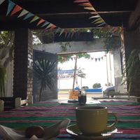 Espresso and monster cookie (vegan) at Moksha Yoga and Surf Hostel in Huanchaco