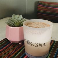 Coffeeholic (so good!!! Ask for the vegan version)  at Moksha Yoga and Surf Hostel in Huanchaco