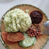 Nasi lemak at SHU Vegetarian 蔬方斋 - Ang Mo Kio  in Northeast Singapore