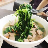 Spinach soup at SHU Vegetarian 蔬方斋 - Ang Mo Kio  in Northeast Singapore