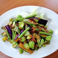 Petai with long beans at SHU Vegetarian 蔬方斋 - Ang Mo Kio  in Northeast Singapore