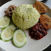 Nasi lemak at SHU Vegetarian 蔬方斋 - Ang Mo Kio  in Northeast Singapore