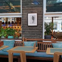 Dining area at Tibits in South East London