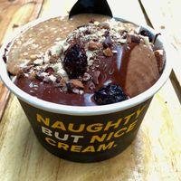 Thursday's Rocky Road flavour with almond butter topping! at NANABAR in East London