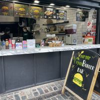 The stall at Vburger Camden in North West London
