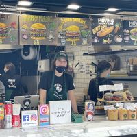 Happy staff! at Vburger Camden in North West London