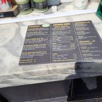 Menu, May 2022 at Vburger Camden in North West London