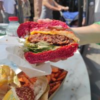 Beyond meat at Vburger Camden in North West London