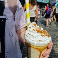 Biscoff milkshake at Vburger Camden in North West London