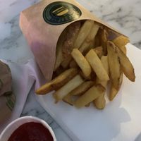 Gf fries  at Vburger Camden in North West London