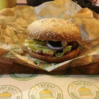 upbeet burger at Vburger Camden in North West London