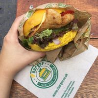 Seitan burger! at Vburger Camden in North West London