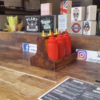 Seating at Vburger Camden in North West London