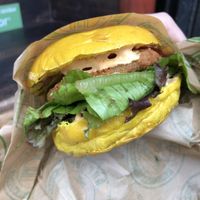 Schnitzel sandwich at Vburger Camden in North West London