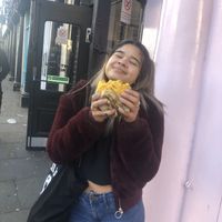 Me enjoying the burger at Vburger Camden in North West London