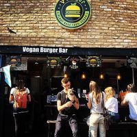 Outside at Vburger Camden in North West London