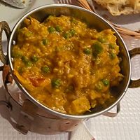 Vegan chicken tikka massala  at Sanskar Nepal in Lisbon