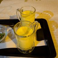 Mango lassi at Sanskar Nepal in Lisbon