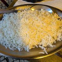 White rice comes with curry at Sanskar Nepal in Lisbon