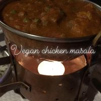 Vegan chicken tikka masala  at Sanskar Nepal in Lisbon