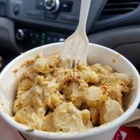 Mac n' Cheese. Very peppery and flavorful. at enVegan in Morrow