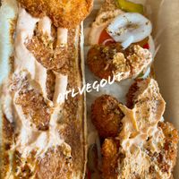 “Shrimp” po boy   at enVegan in Morrow