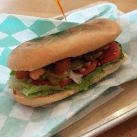 Shrmp Po Boy at enVegan in Morrow