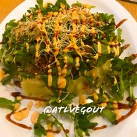 Crab cake  at enVegan in Morrow