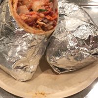 Chicken black bean burrito at enVegan in Morrow