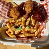 Wings and fries at Dajen Eats in Eatonville
