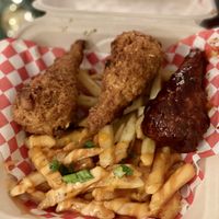 Wings and fries at Dajen Eats in Eatonville