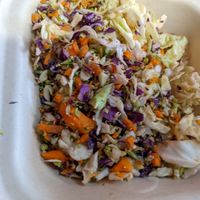 Rainbow broccoli slaw at Dajen Eats in Eatonville