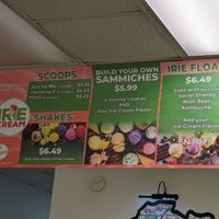 Menu board at Dajen Eats in Eatonville