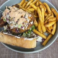 Fish sandwich - only on Friday’s & Saturday’s   at Dajen Eats in Eatonville