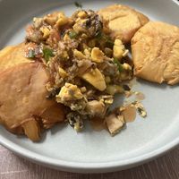 Breadfruit Ackee and salt fysh  at Dajen Eats in Eatonville