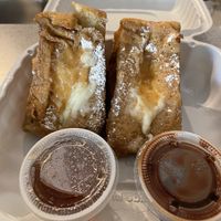 Cheesecake stuffed toast  at Dajen Eats in Eatonville