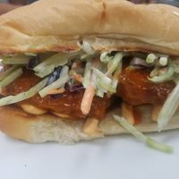 Buffalo chick'n poboy sandwich! at Dajen Eats in Eatonville