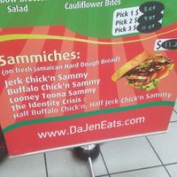 sammich options at Dajen Eats in Eatonville
