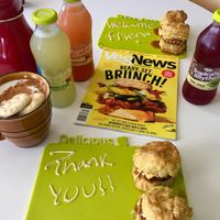 Porridge of the Day, Chick’n Biscuits at Dajen Eats in Eatonville