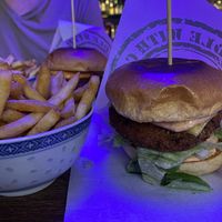 Burger with tofu and beans  at Göteburgare Vegan in Gothenburg
