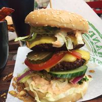 The ";beef"; burger at Göteburgare Vegan in Gothenburg