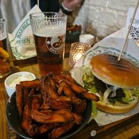 Portabello burger at Göteburgare Vegan in Gothenburg