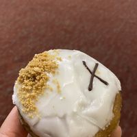 Lime coconut donut with amazing filling   at Crosstown Doughnuts - Shoreditch in East London