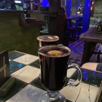 Mulled wine in winter at My Village Hawraman Cafe in North West London