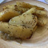 Rosemary potatoes  at Candouni in Santorini