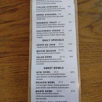 Menu July 2020 at Mandarine in Paris