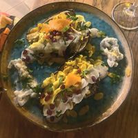 Baked eggplant at Simbiosis in Ibiza